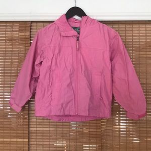 Cute pink LL Bean rain jacket